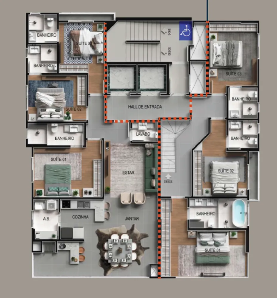 Apartamento, 4 quartos, 274 m² - Foto 14