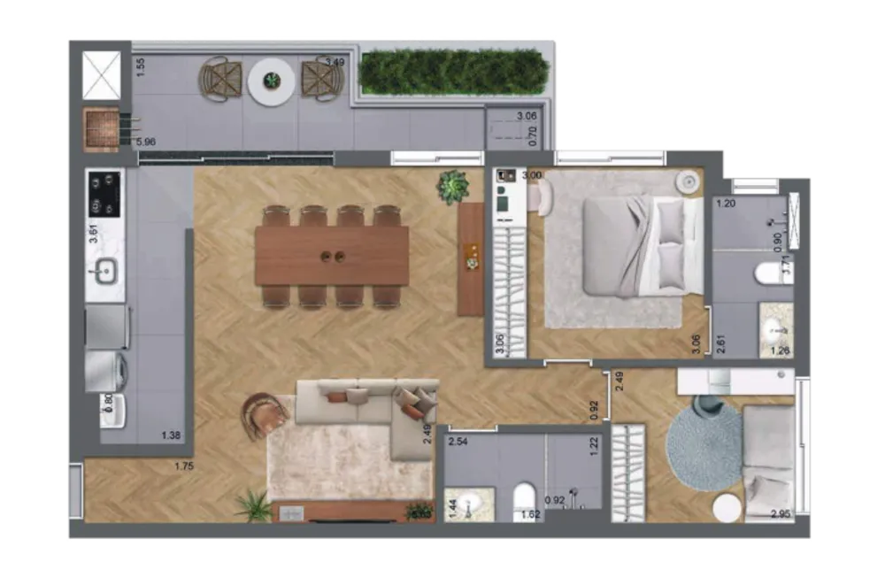 Apartamento, 3 quartos, 79 m² - Foto 12