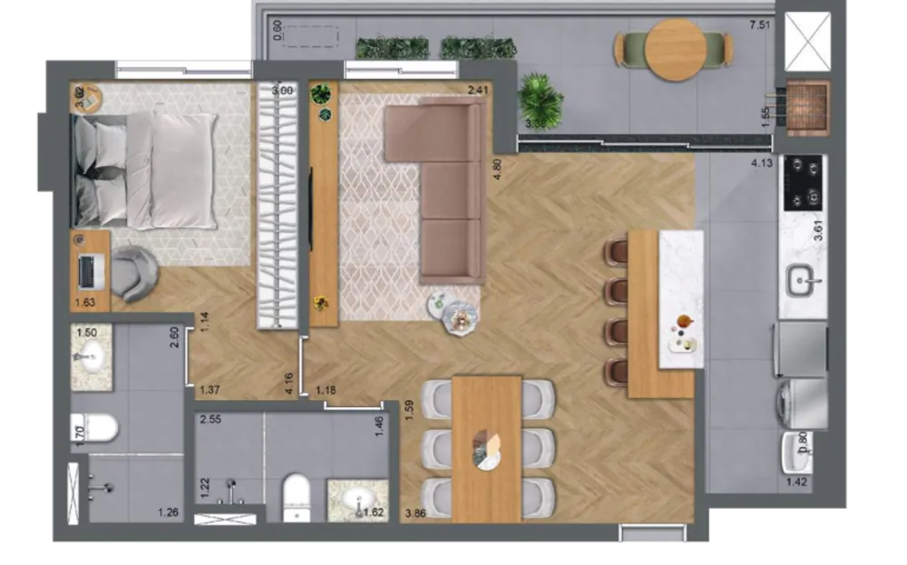 Apartamento, 3 quartos, 79 m² - Foto 10