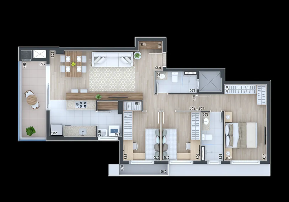 Apartamento, 3 quartos, 89 m² - Foto 3
