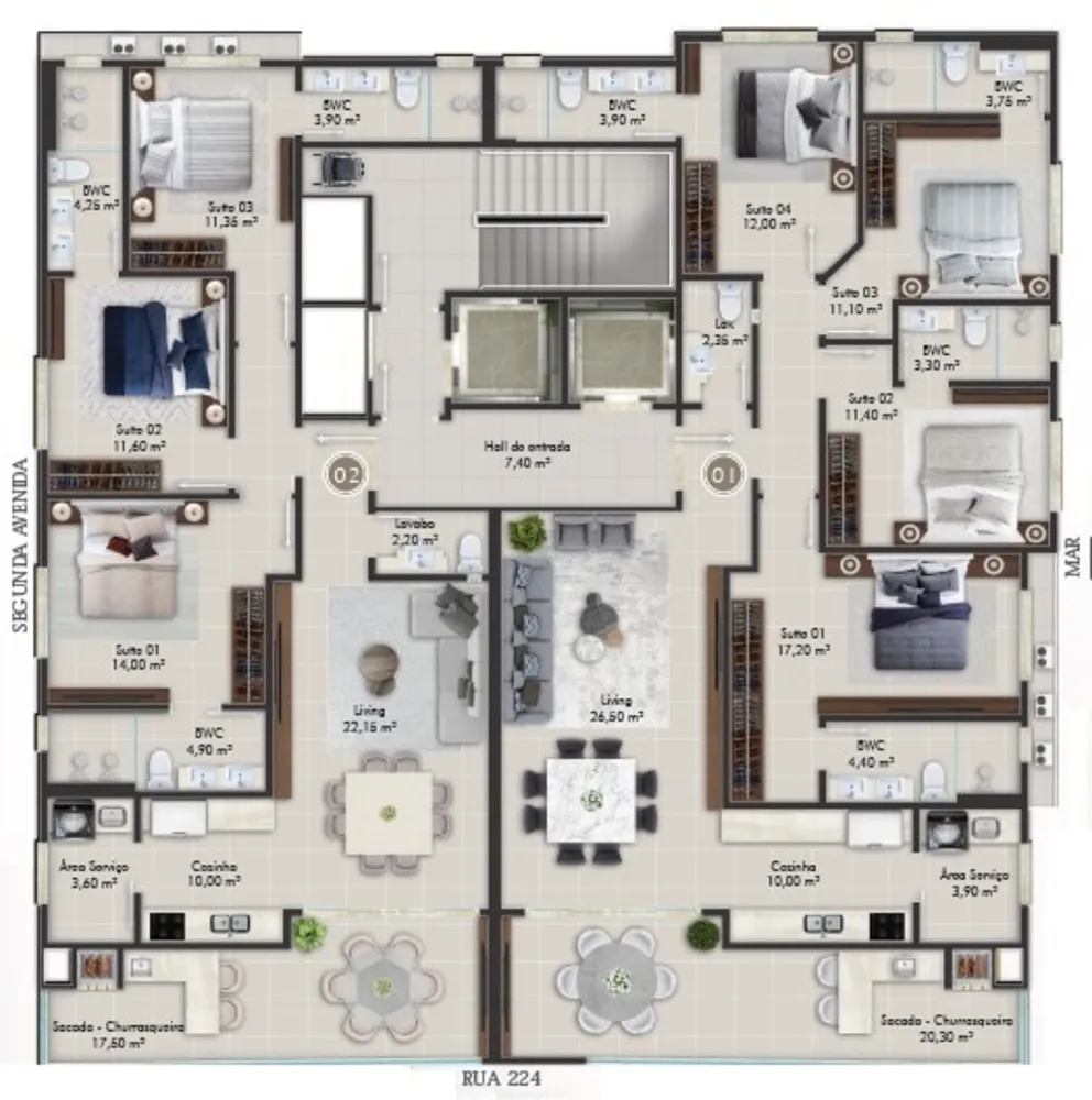 Apartamento, 3 quartos, 120 m² - Foto 25