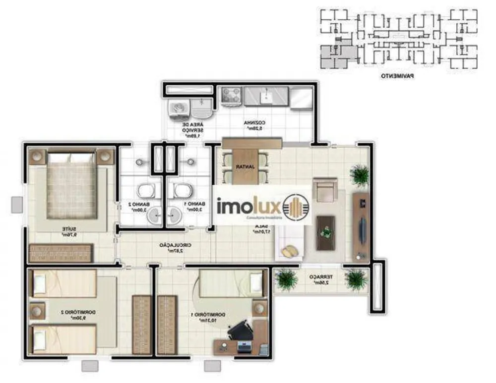 Apartamento, 3 quartos, 69 m² - Foto 14