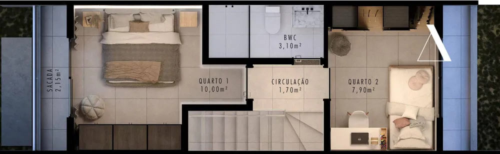 Casa, 2 quartos, 58 m² - Foto 6