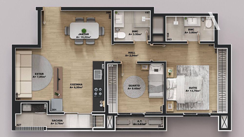 Apartamento à venda com 2 quartos, 66m² - Foto 15