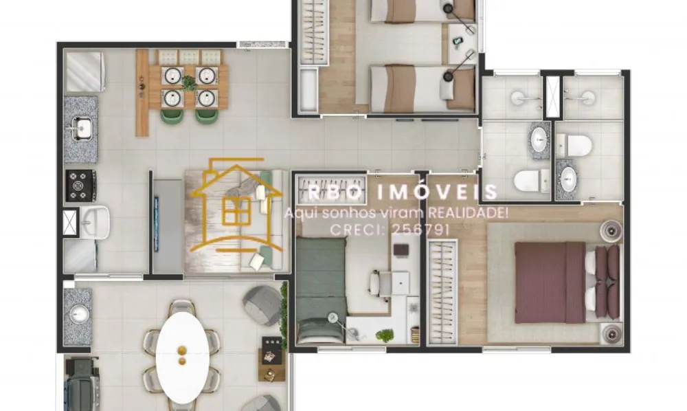 Apartamento, 3 quartos, 61 m² - Foto 15