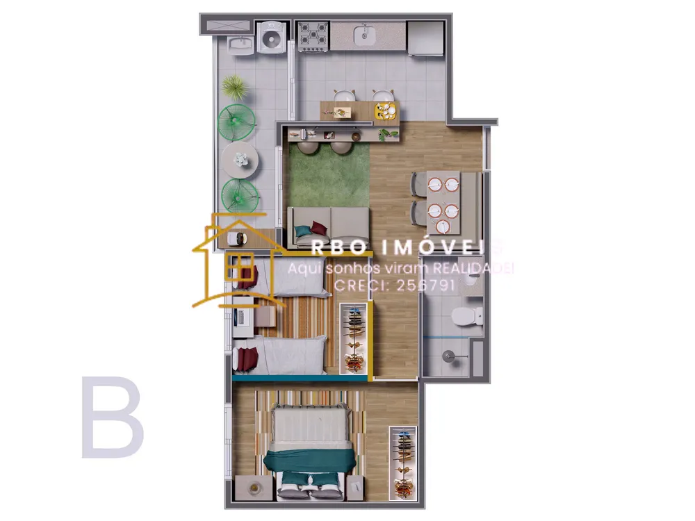 Apartamento, 2 quartos, 60 m² - Foto 13