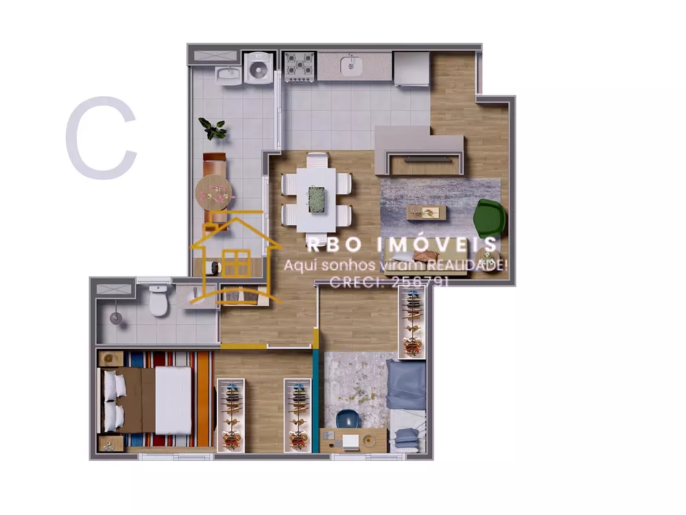 Apartamento, 2 quartos, 60 m² - Foto 4