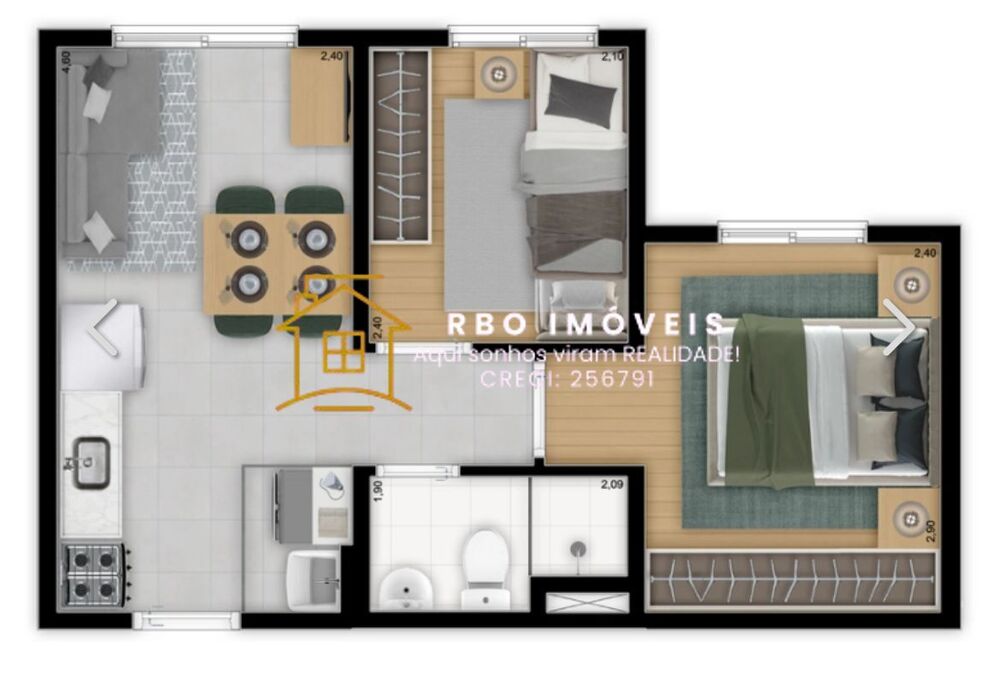 Apartamento, 2 quartos, 34 m² - Foto 17