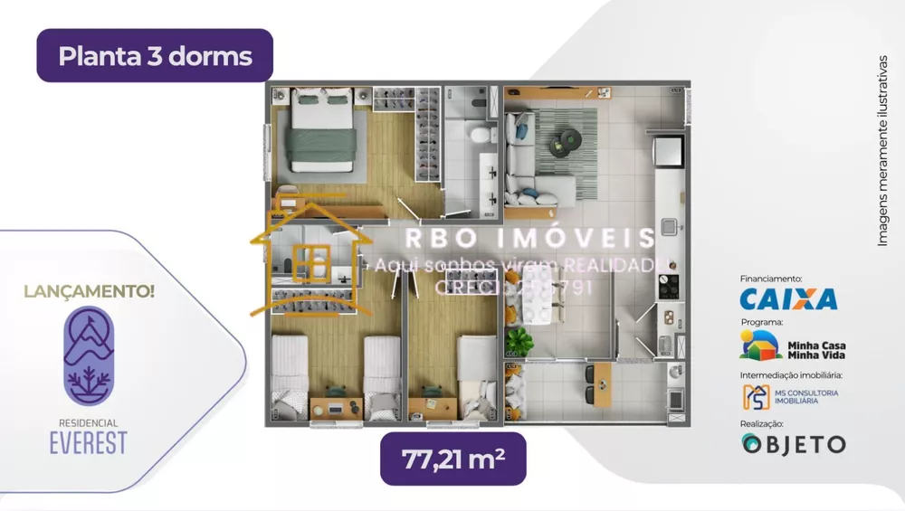Apartamento, 2 quartos, 45 m² - Foto 4