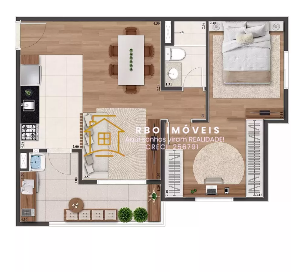 Apartamento, 2 quartos, 53 m² - Foto 11
