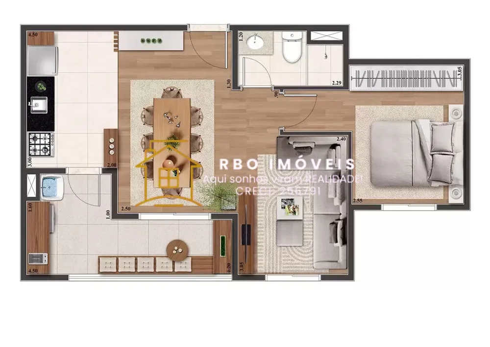 Apartamento, 2 quartos, 53 m² - Foto 20