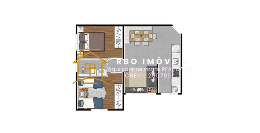 Apartamento, 2 quartos, 46 m² - Foto 14