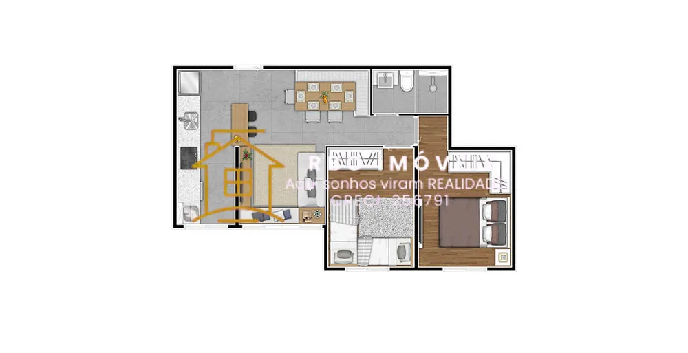 Apartamento, 2 quartos, 46 m² - Foto 15