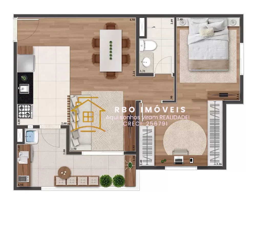 Apartamento, 2 quartos, 53 m² - Foto 15