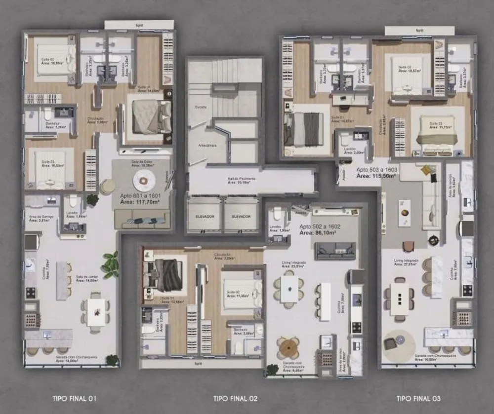 Apartamento, 2 quartos, 86 m² - Foto 3