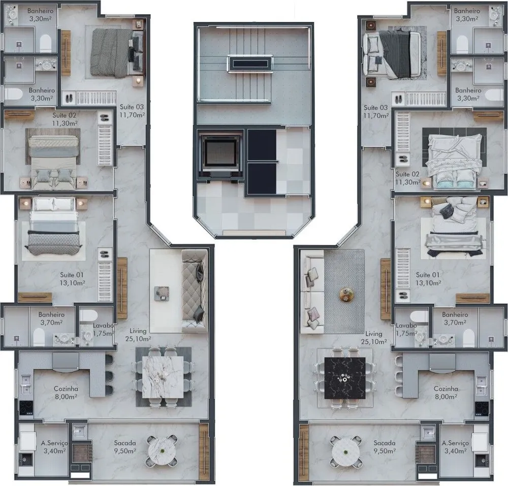 Apartamento, 3 quartos, 105 m² - Foto 12
