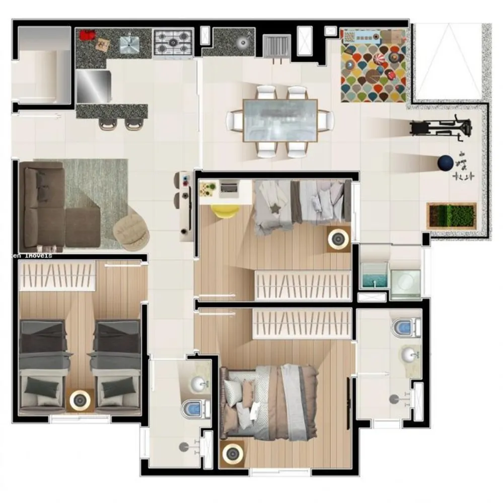 Apartamento, 3 quartos, 73 m² - Foto 10