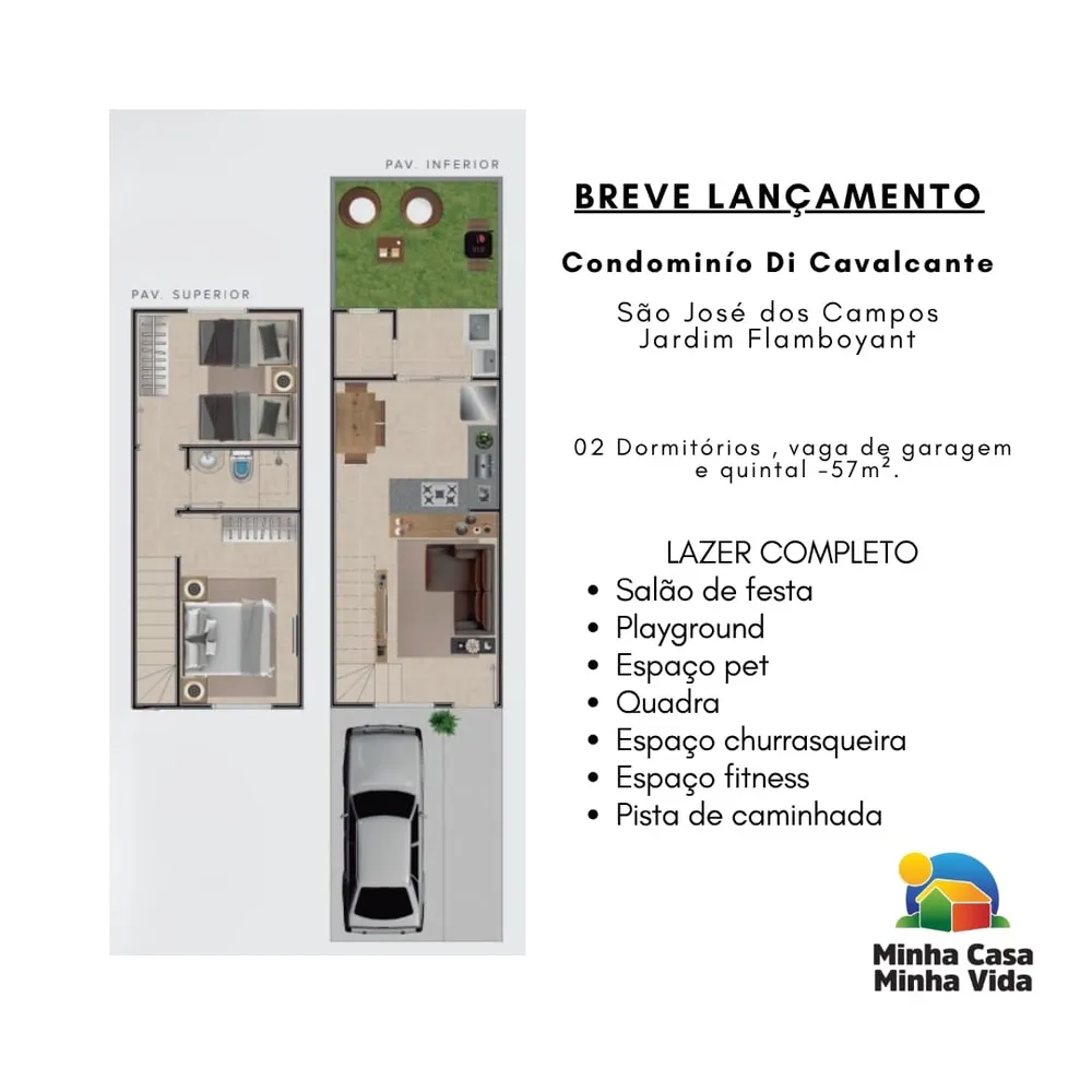 Casa, 2 quartos - Foto 2
