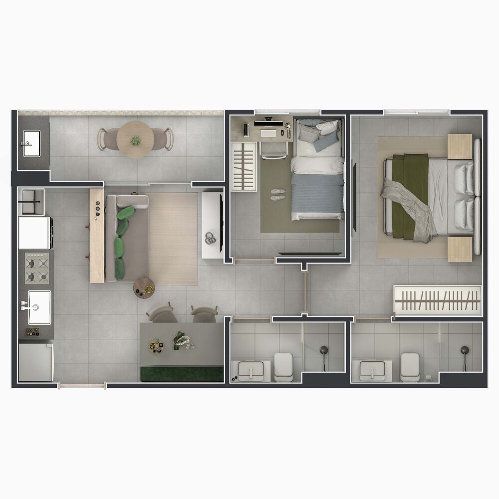 Apartamento, 2 quartos, 57 m² - Foto 20
