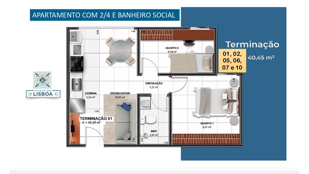 Apartamento, 2 quartos, 45 m² - Foto 18