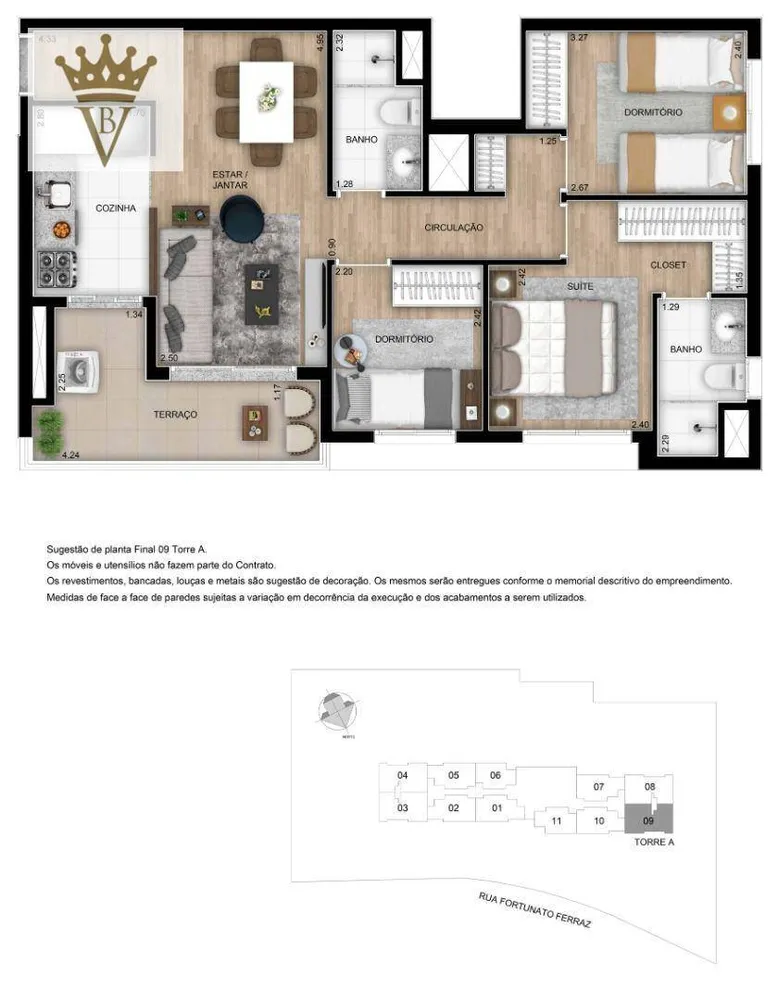 Apartamento, 3 quartos, 68 m² - Foto 12
