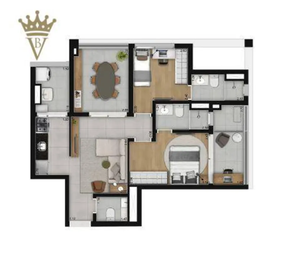 Apartamento, 2 quartos, 70 m² - Foto 12