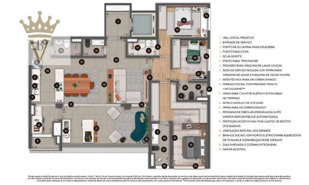 Apartamento, 3 quartos, 151 m² - Foto 6