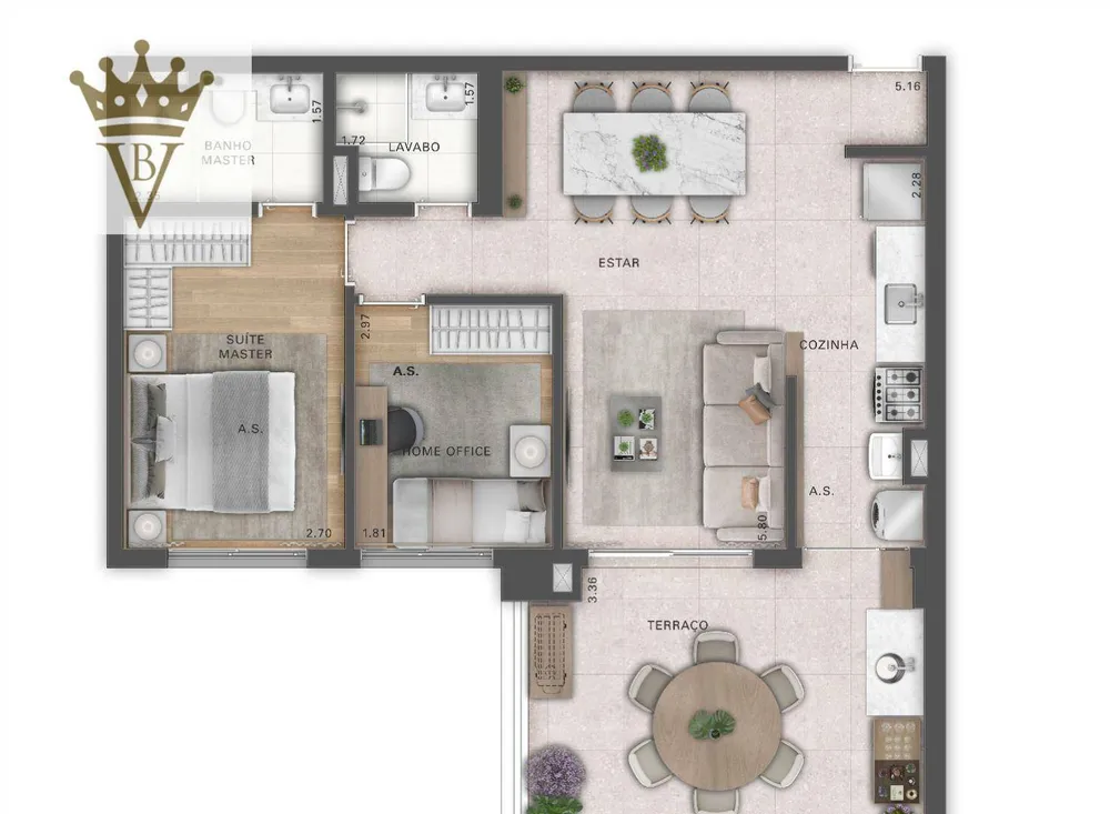 Apartamento, 2 quartos, 81 m² - Foto 9