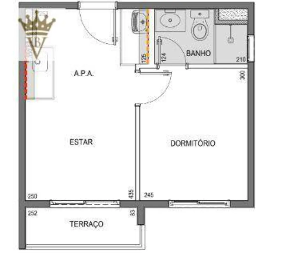 Kitnet-Studio, 27 m² - Foto 2