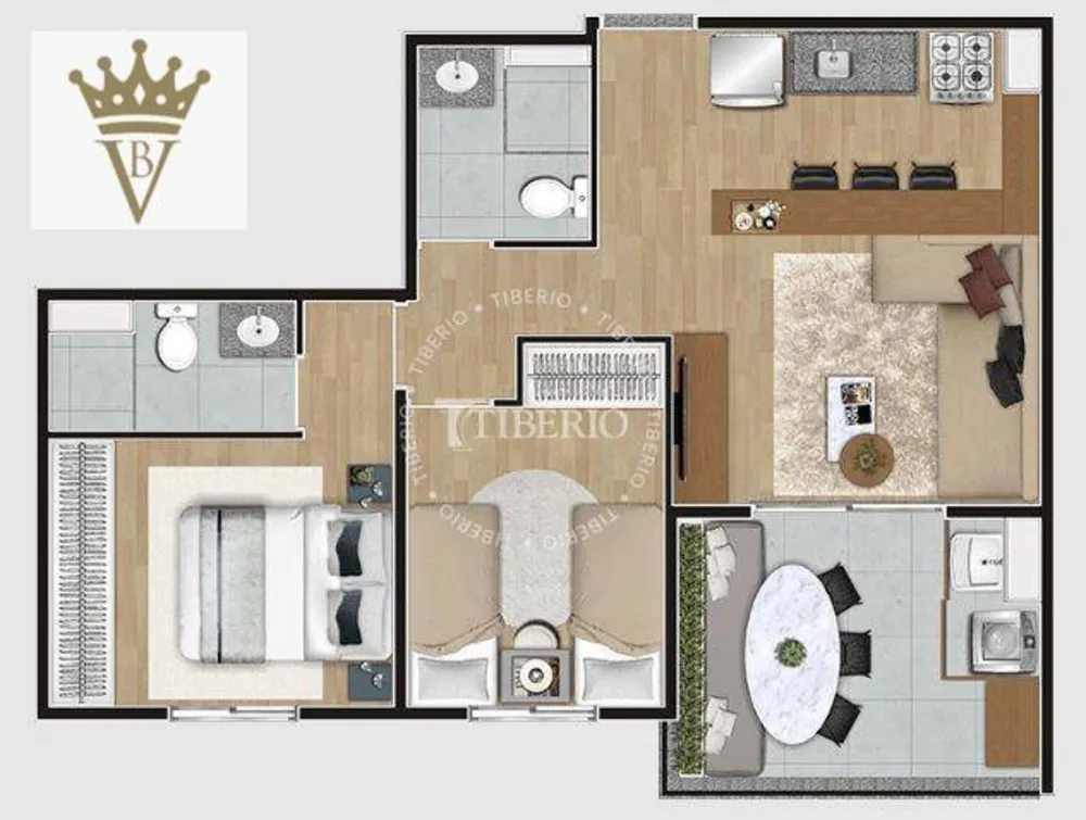 Apartamento, 2 quartos, 55 m² - Foto 7