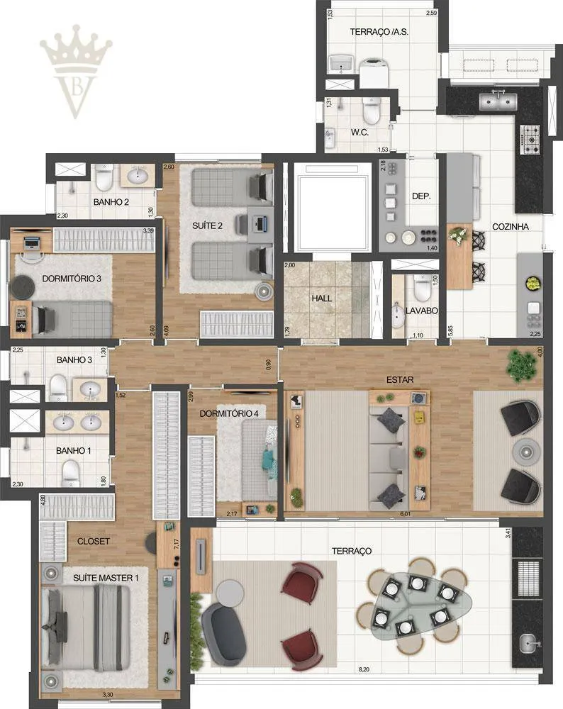 Apartamento, 3 quartos, 163 m² - Foto 15