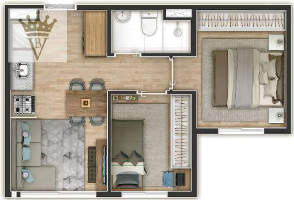 Apartamento, 2 quartos, 35 m² - Foto 5