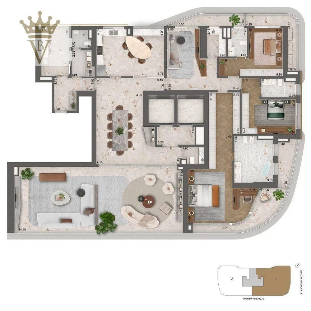 Apartamento, 4 quartos, 400 m² - Foto 10