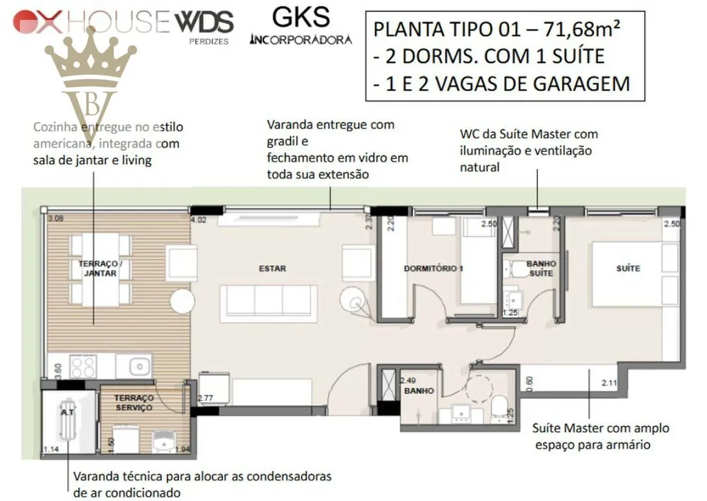Apartamento, 2 quartos, 71 m² - Foto 9