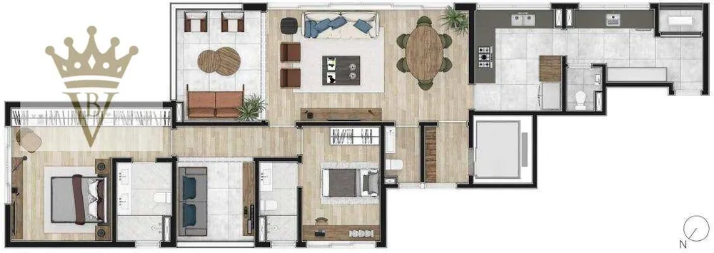 Apartamento, 2 quartos, 144 m² - Foto 12