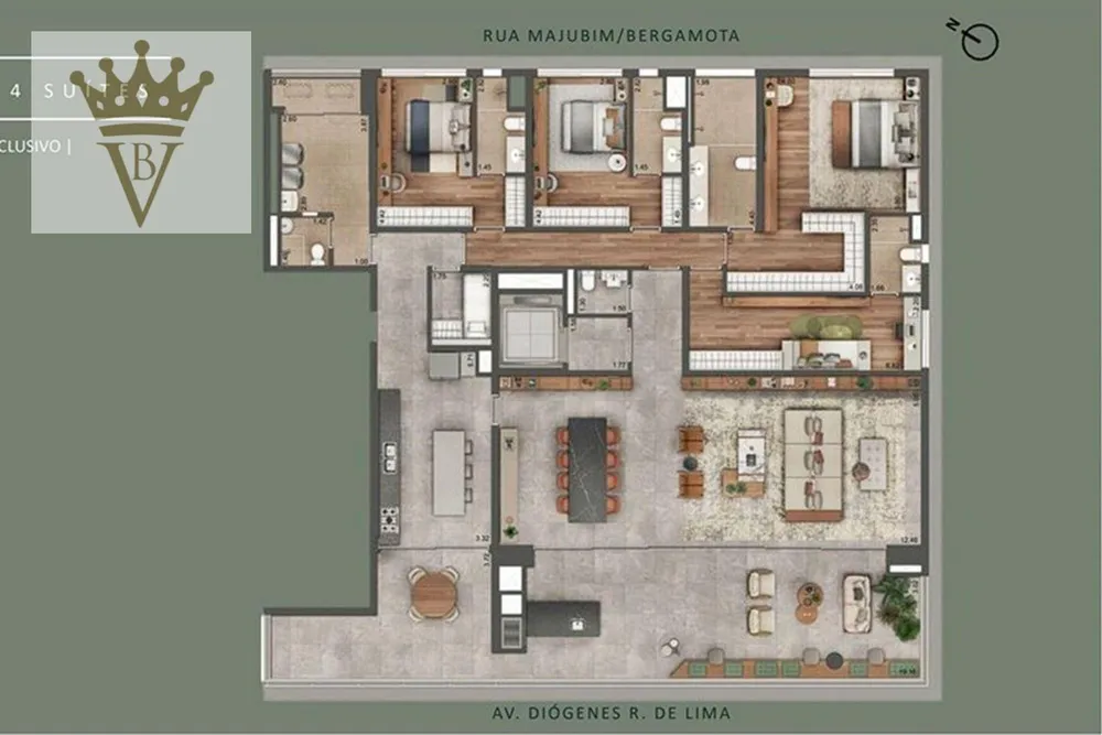 Apartamento, 4 quartos, 321 m² - Foto 11