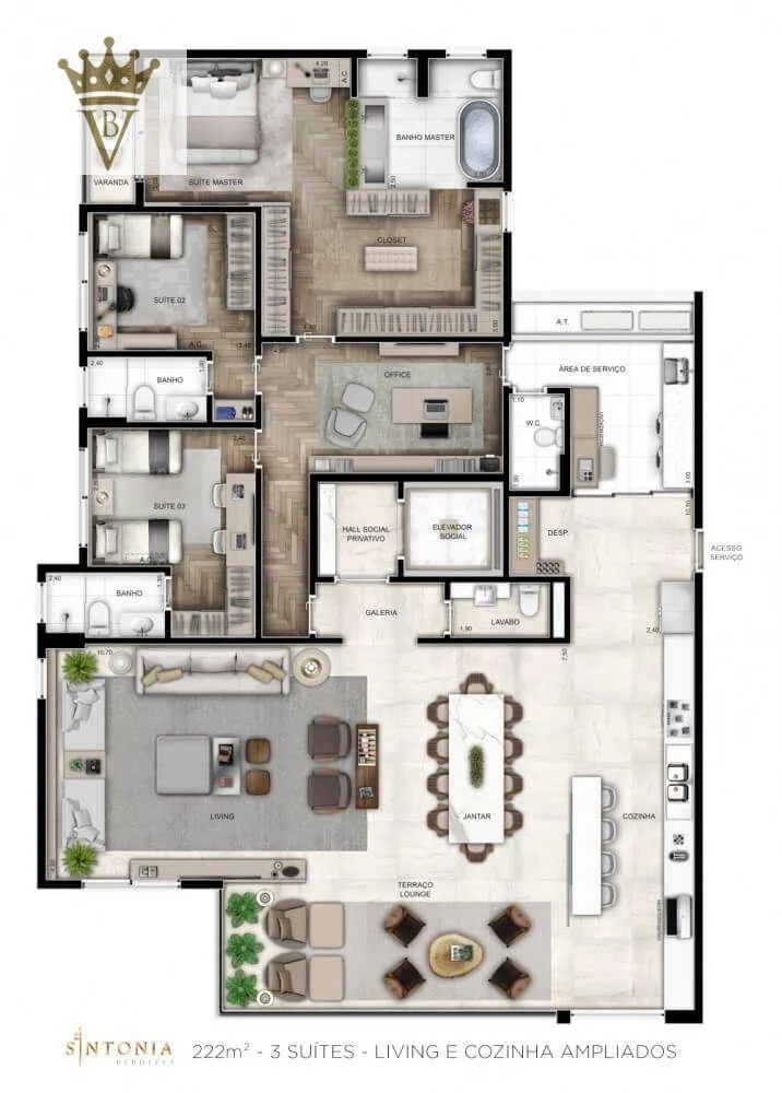 Apartamento, 2 quartos, 73 m² - Foto 4