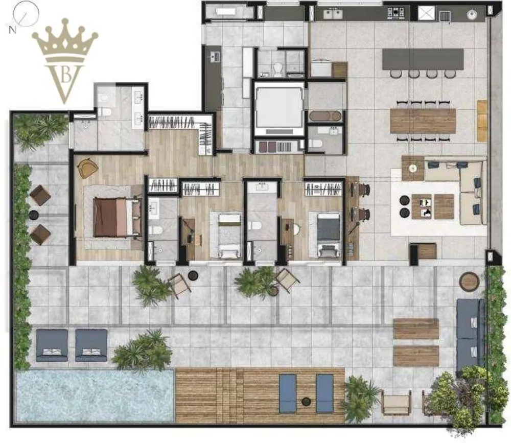 Apartamento, 3 quartos, 371 m² - Foto 8
