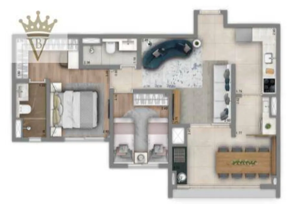 Apartamento, 2 quartos, 67 m² - Foto 8