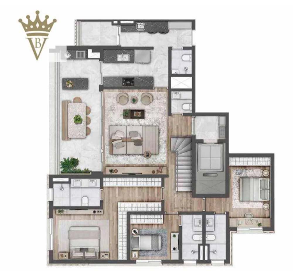 Cobertura, 3 quartos, 306 m² - Foto 11