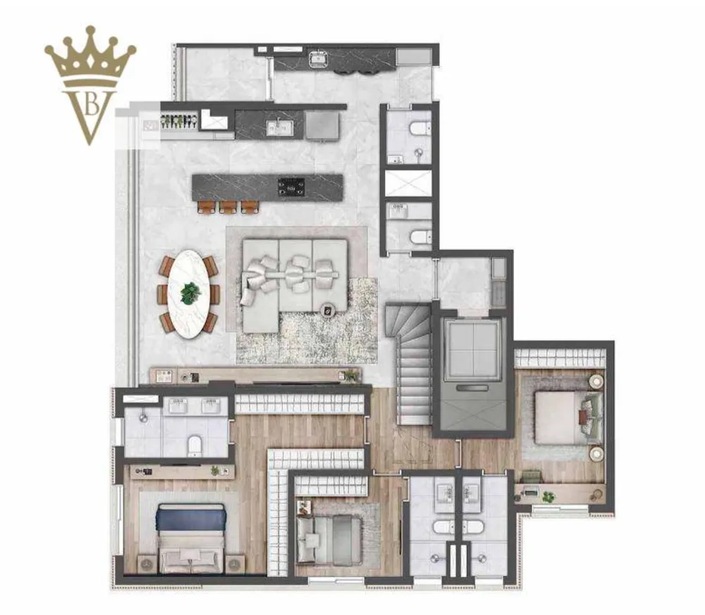 Cobertura, 3 quartos, 306 m² - Foto 12