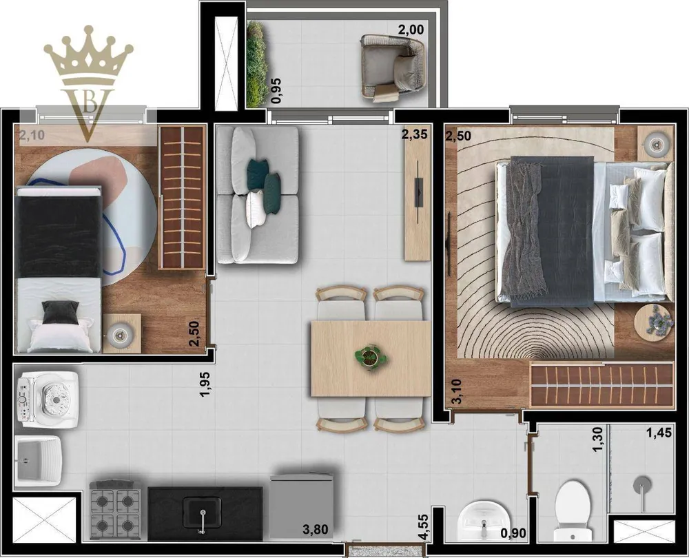 Apartamento, 2 quartos, 38 m² - Foto 12