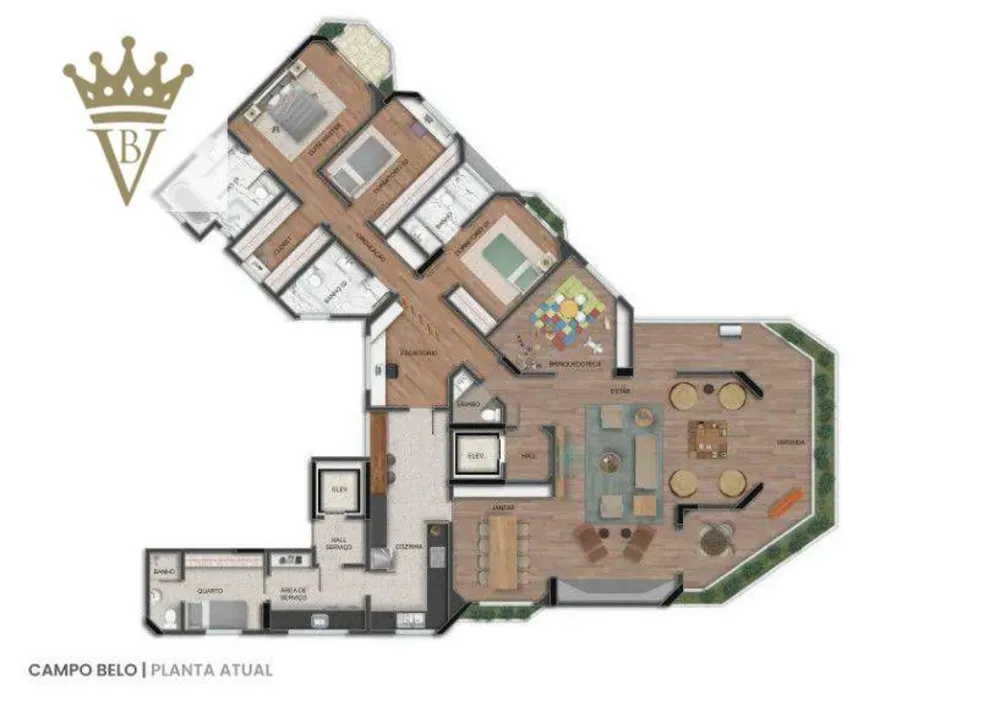 Apartamento, 3 quartos, 276 m² - Foto 3