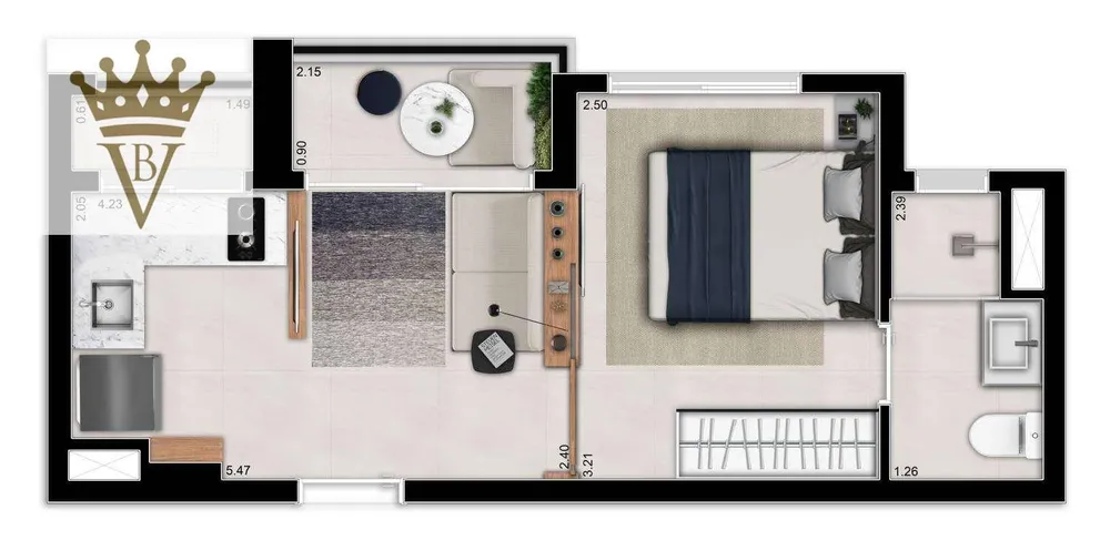 Kitnet-Studio, 29 m² - Foto 4