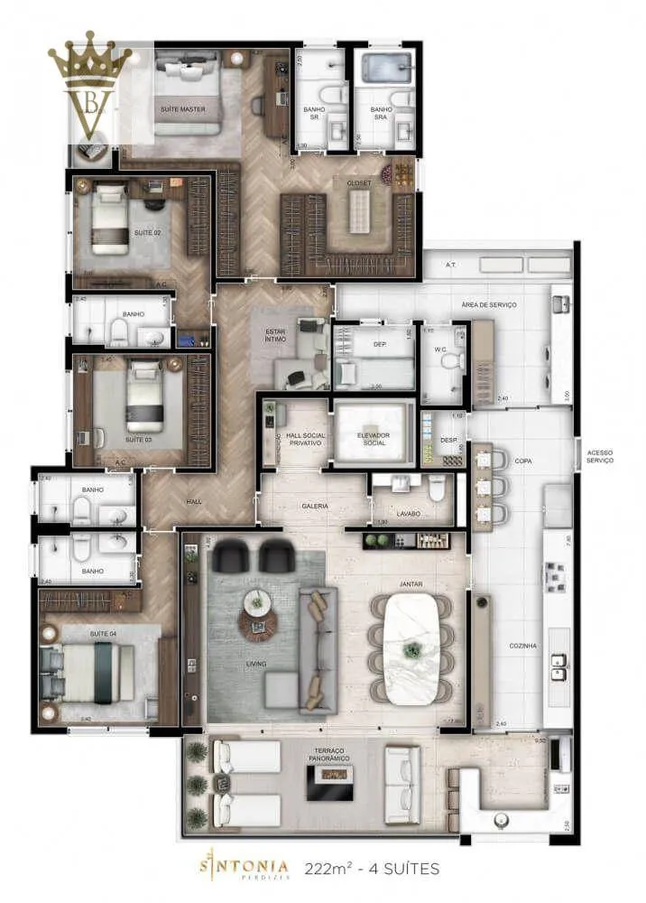 Apartamento, 3 quartos, 106 m² - Foto 12