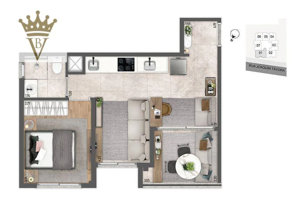Apartamento, 2 quartos, 41 m² - Foto 9