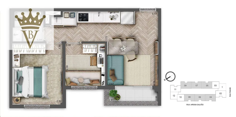Apartamento, 2 quartos, 41 m² - Foto 5