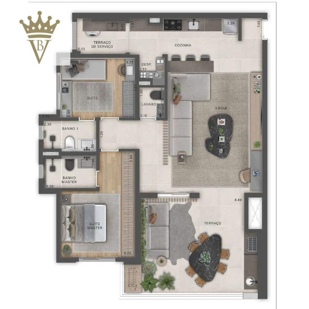 Apartamento, 2 quartos, 109 m² - Foto 12