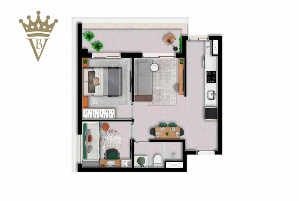 Apartamento, 2 quartos, 47 m² - Foto 6