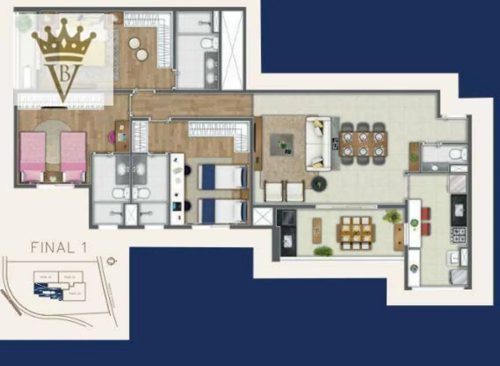 Apartamento, 3 quartos, 120 m² - Foto 5